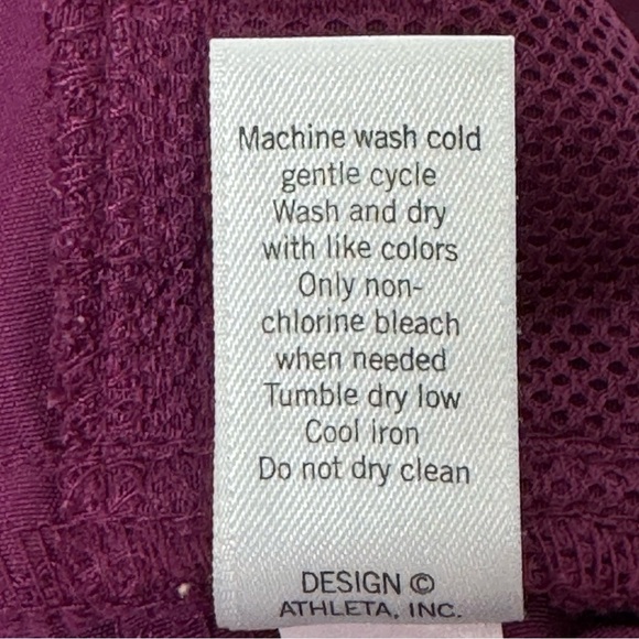 Athleta “Dipper” Quick Dry Pull On Shorts Pockets Pink Fuscia Purple Size 16 - Picture 13 of 16